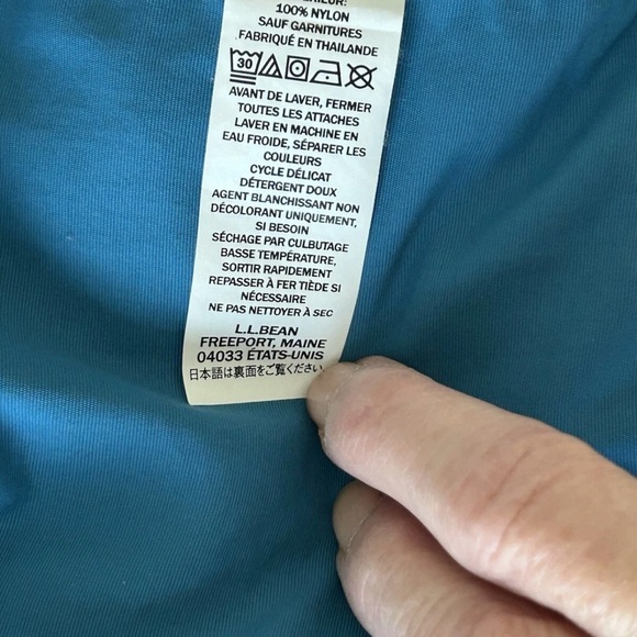 Women’s LL Bean Full Zip Hooded Jacket 2 Tone Green Blue Size XXS - Picture 13 of 13
